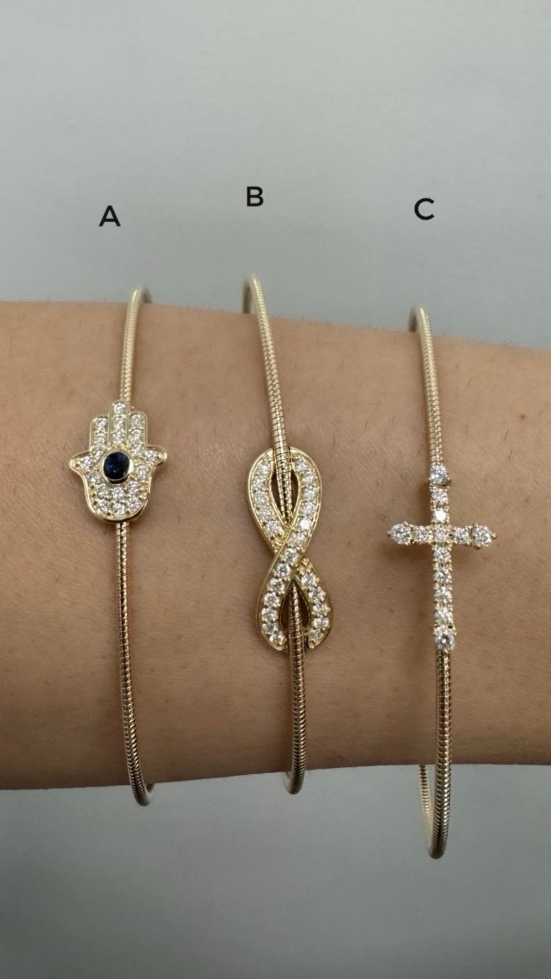Diamond Bangle Bracelets