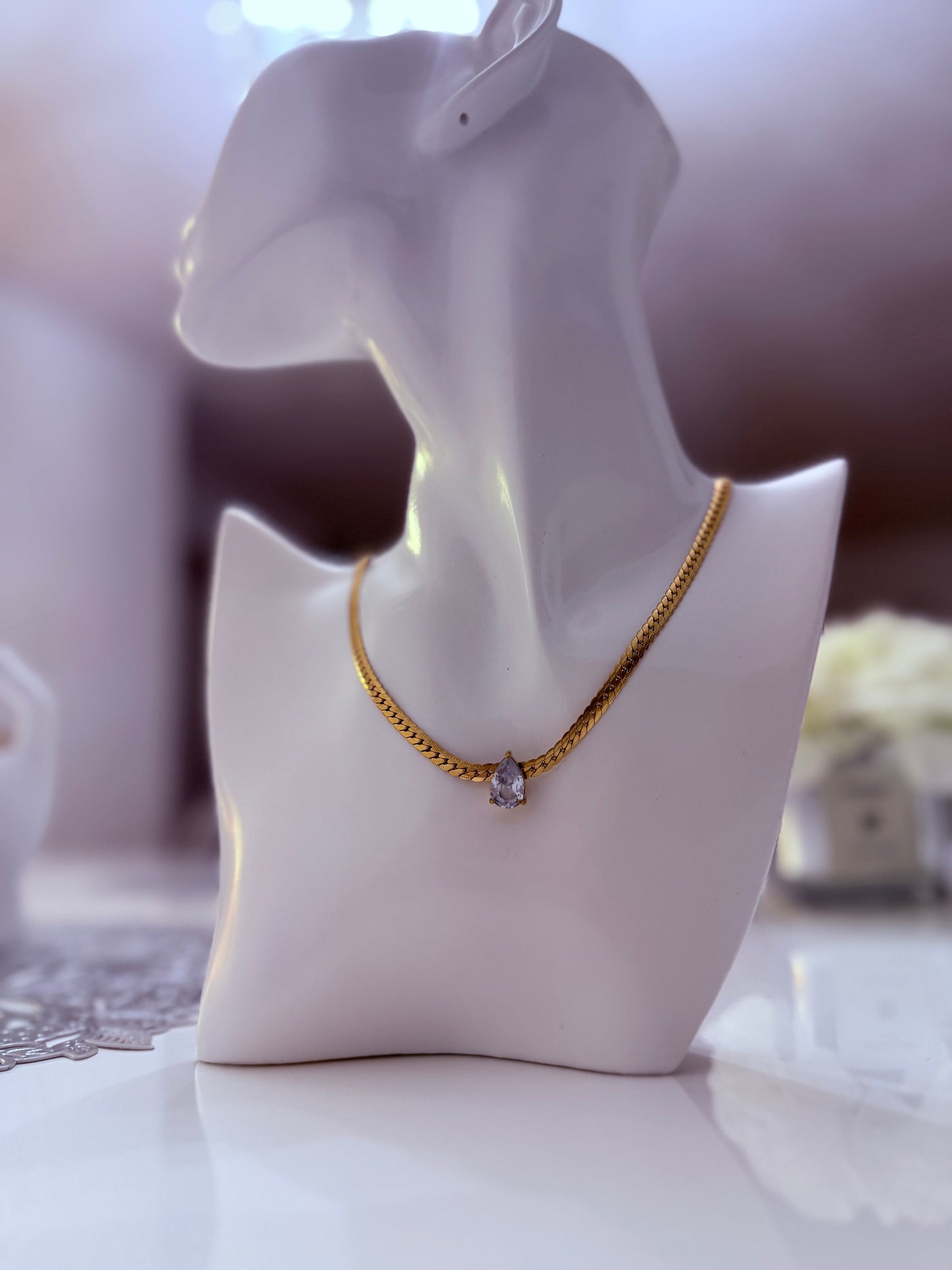 Gold plated necklace