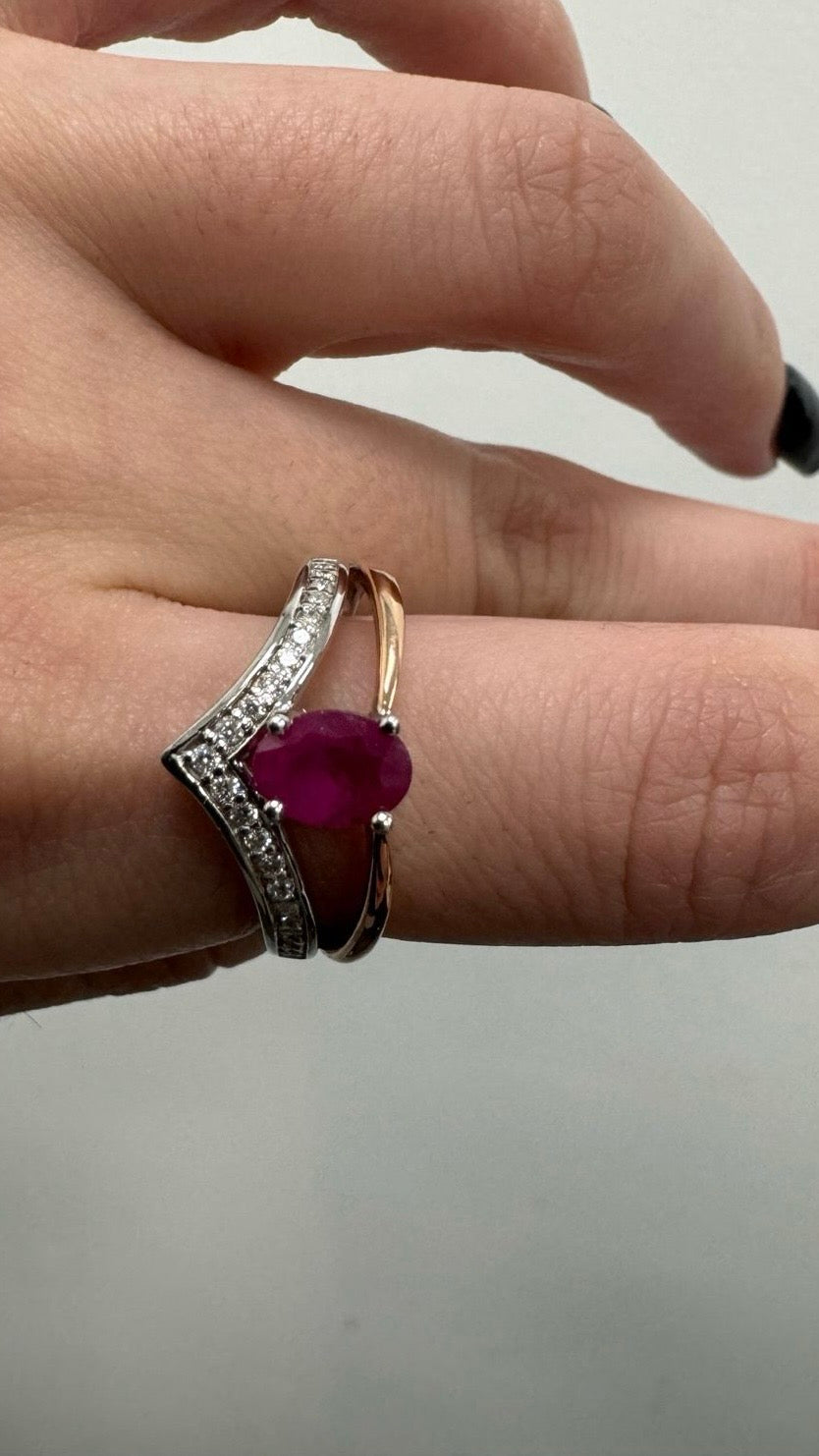 Diamond & Ruby ring