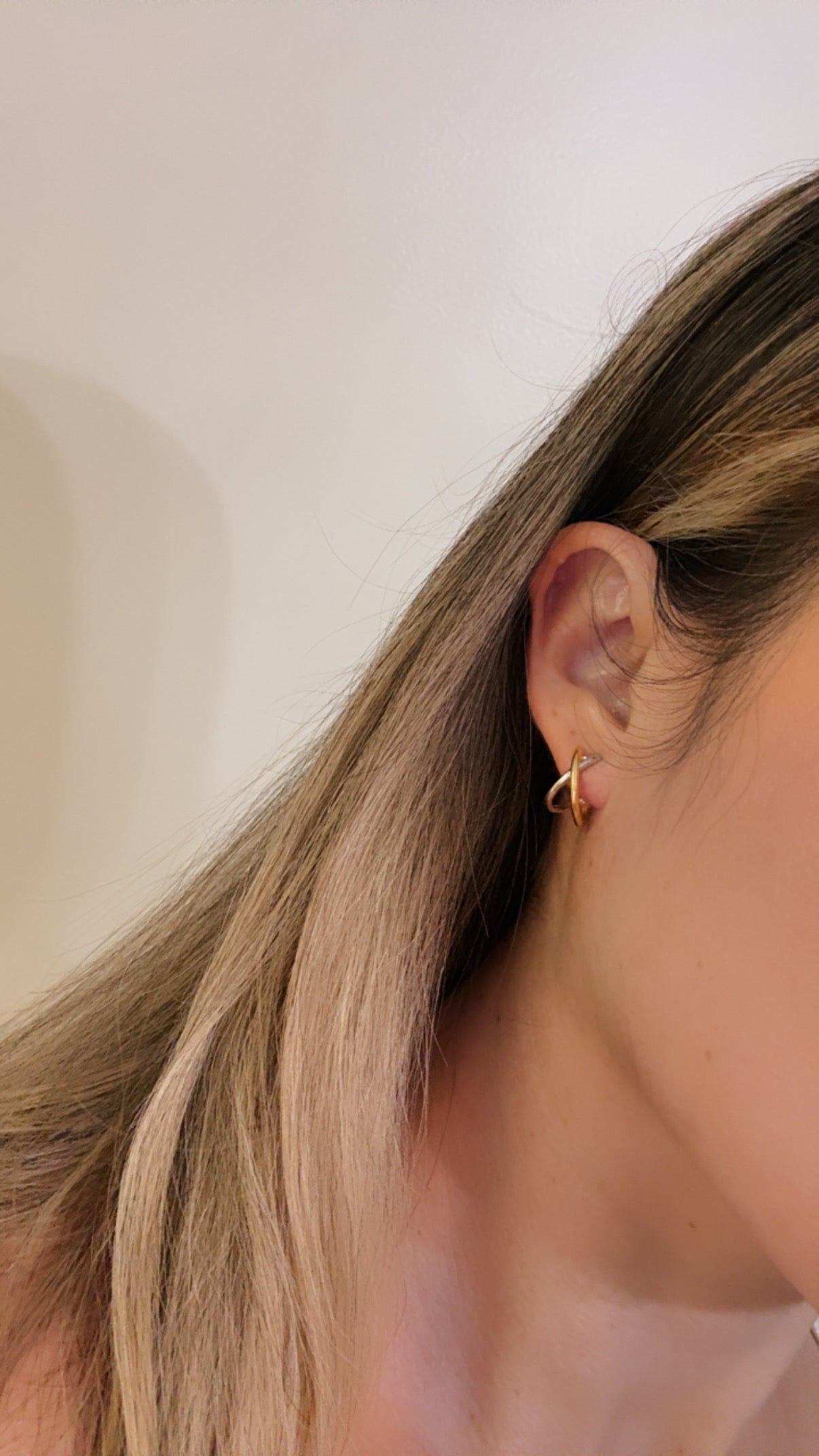 18k gold plated hoops