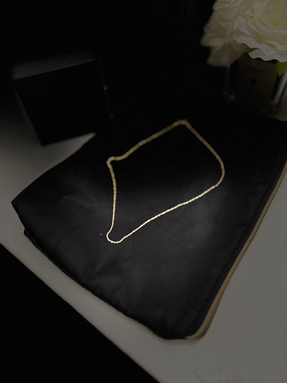 18 k gold plated silver & gold necklace