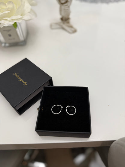 Sterling silver hoops