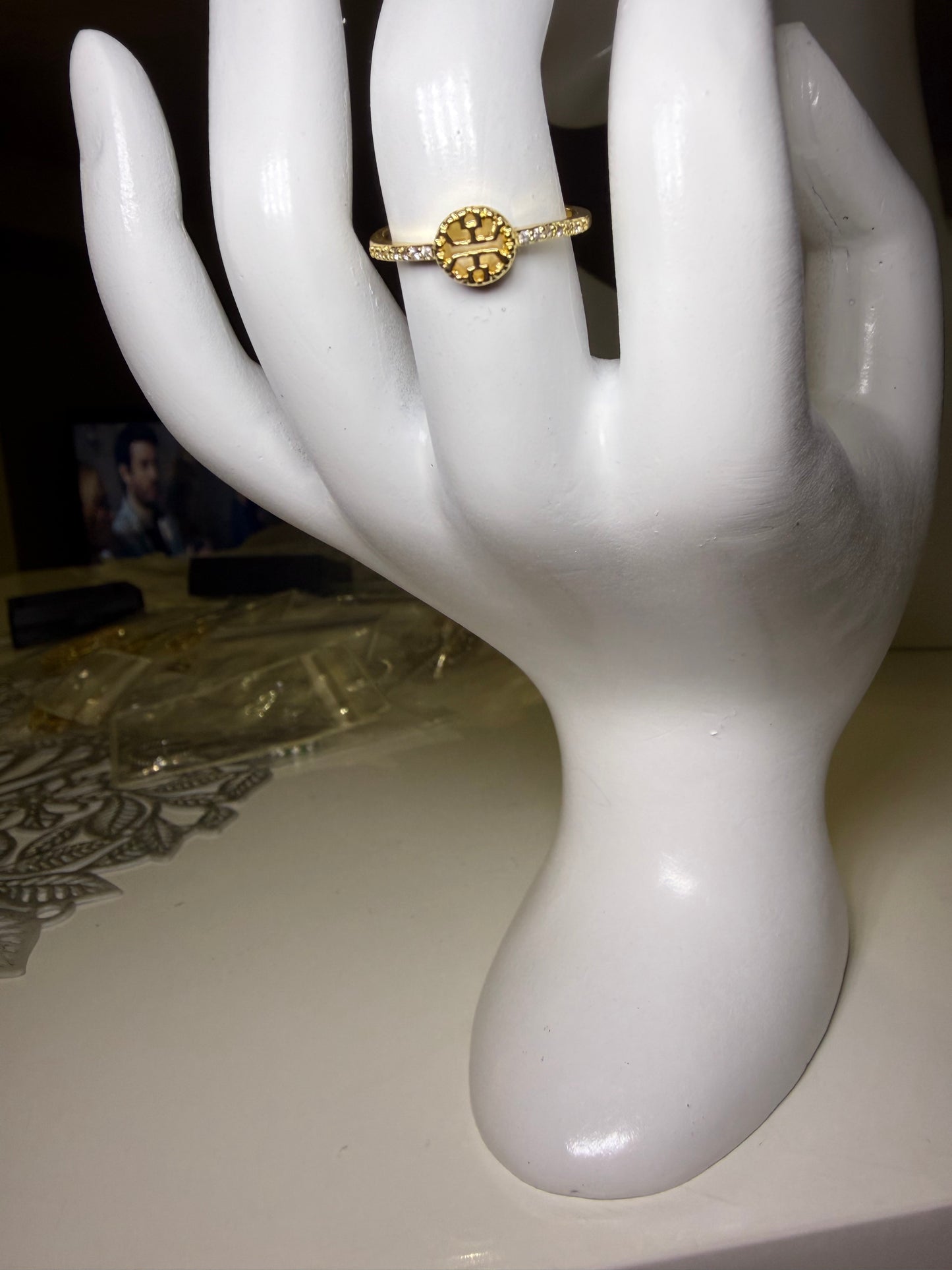Gold plated ring