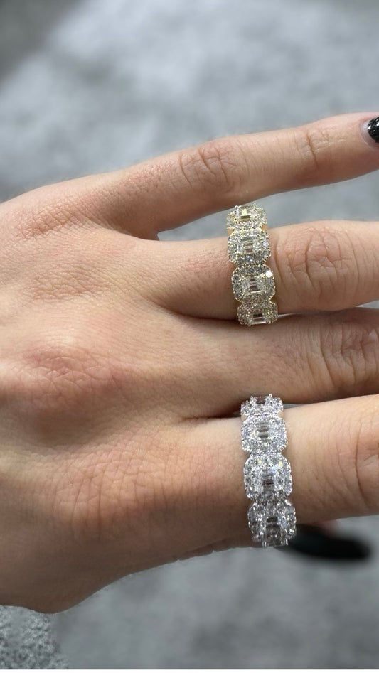 Diamond rings Gold & Silver 14k
