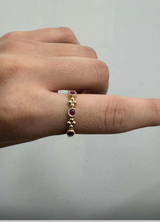 Band ruby ring