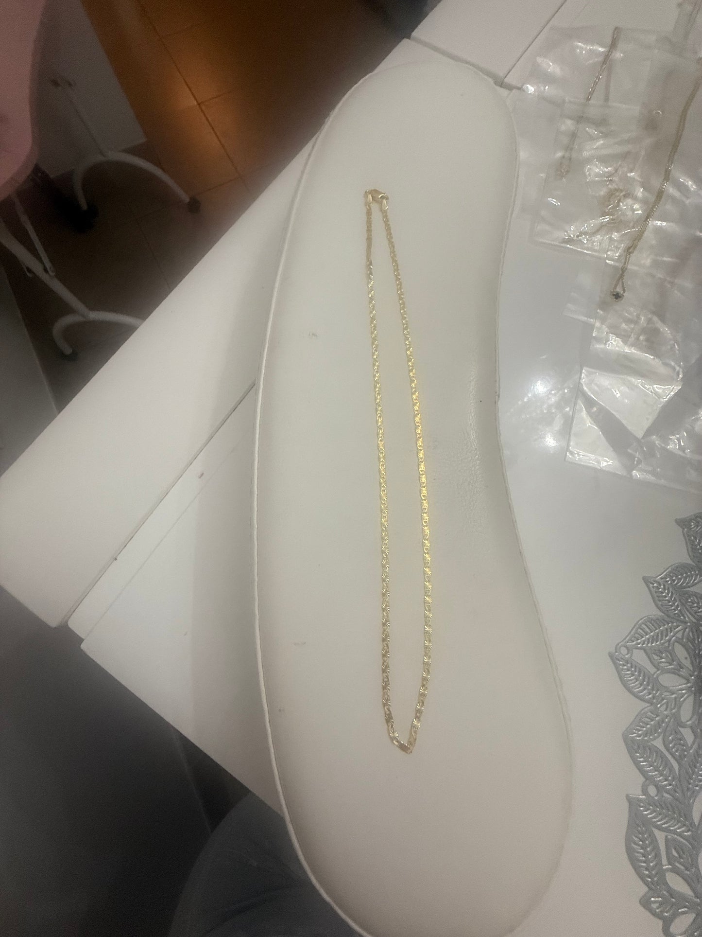 18 k gold plated necklace
