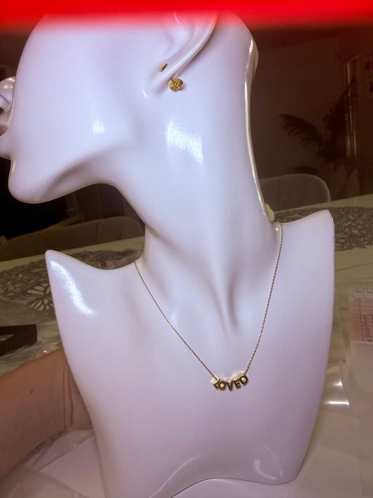 Gold plated love set