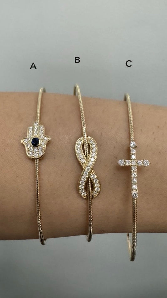 Diamond Bangle Bracelets