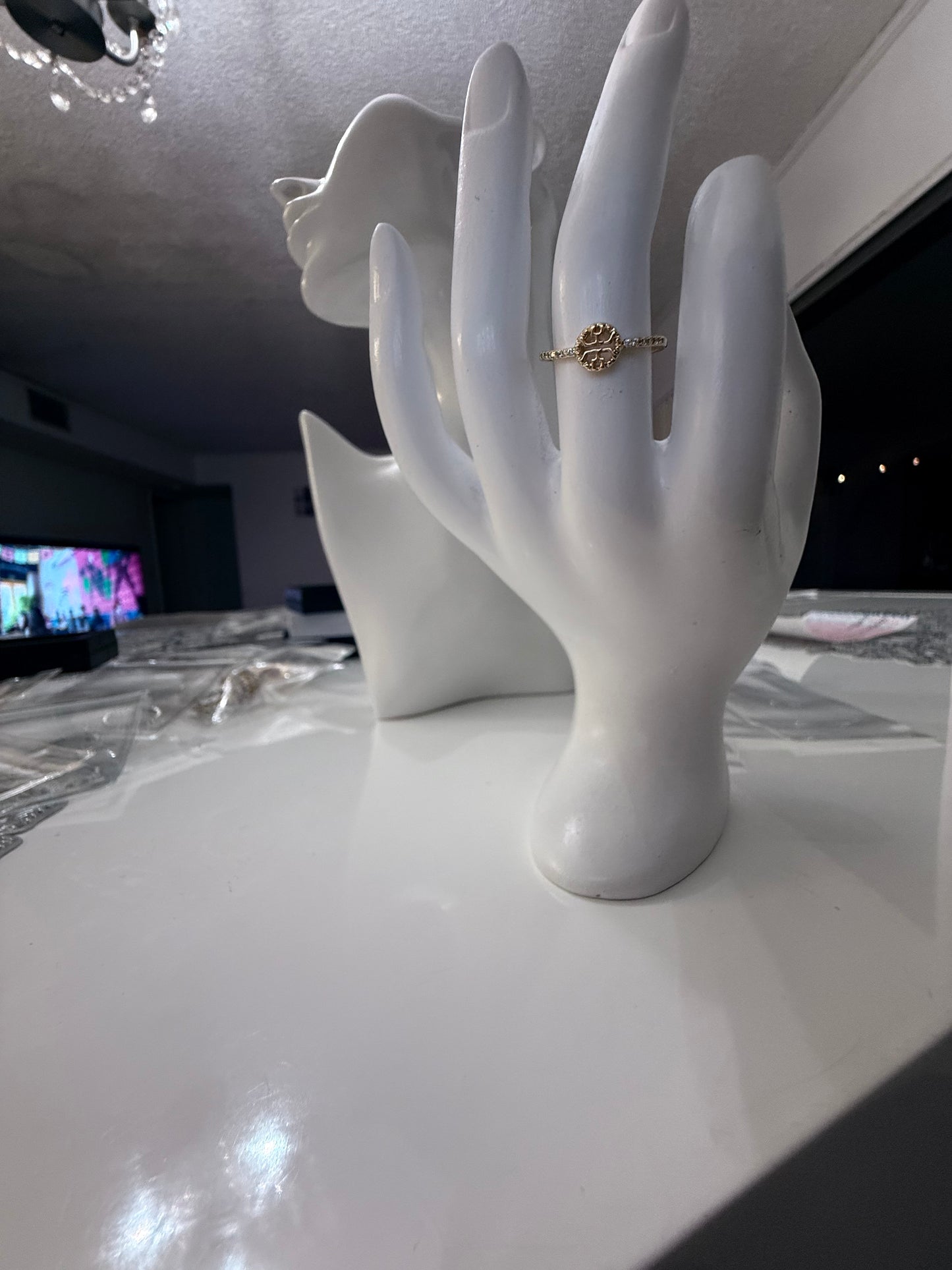 Gold plated ring