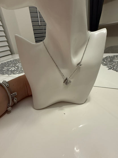 925 silver plated butterfly set