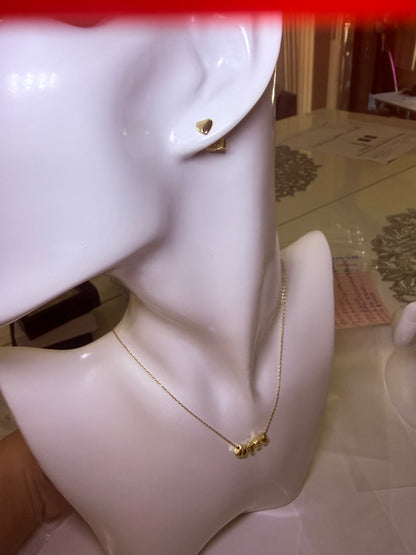 Gold plated love set