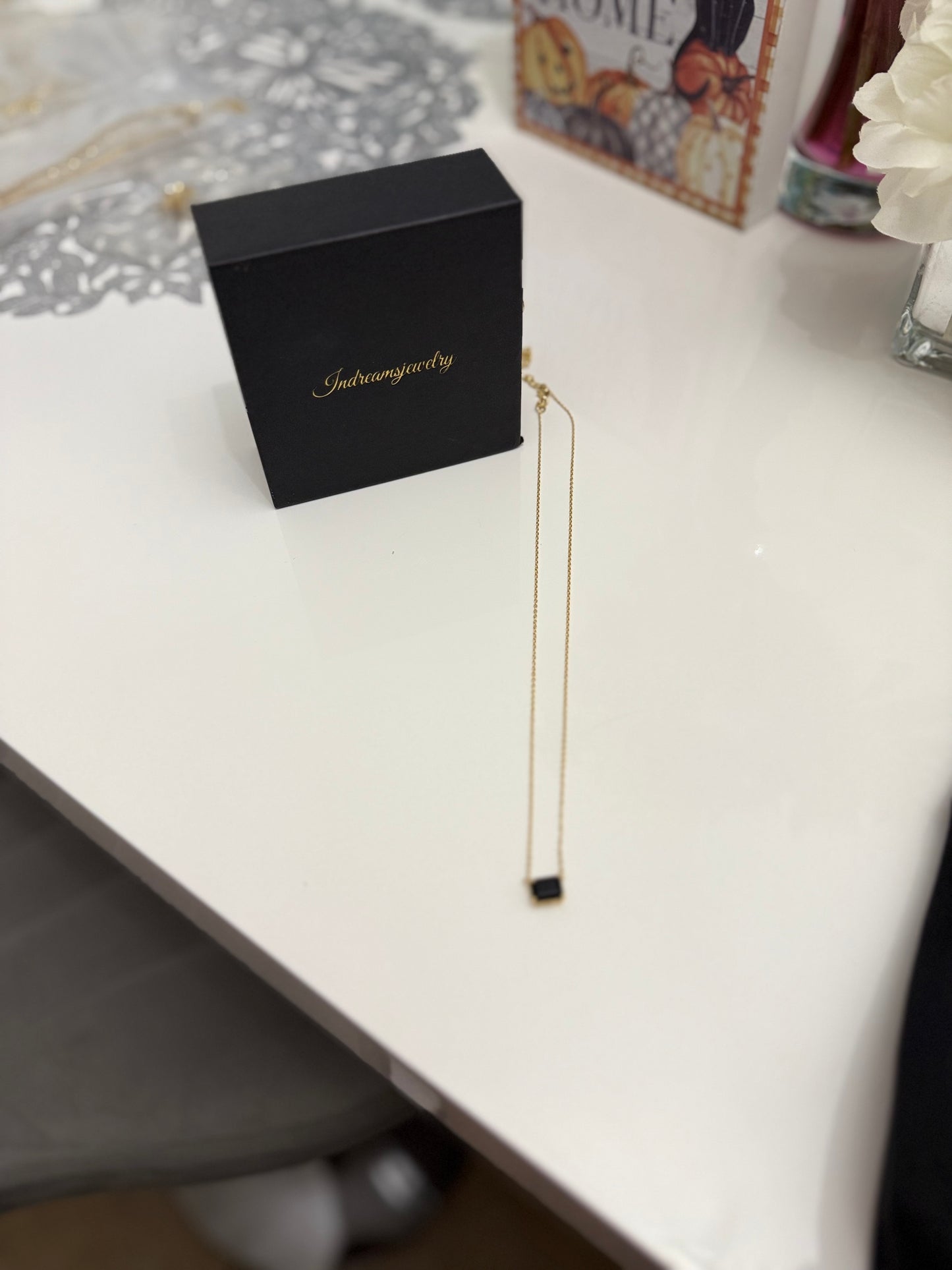 18 k gold plated necklace