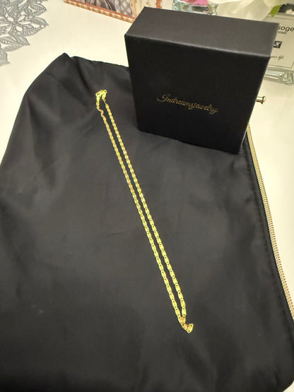 18 k gold plated necklace