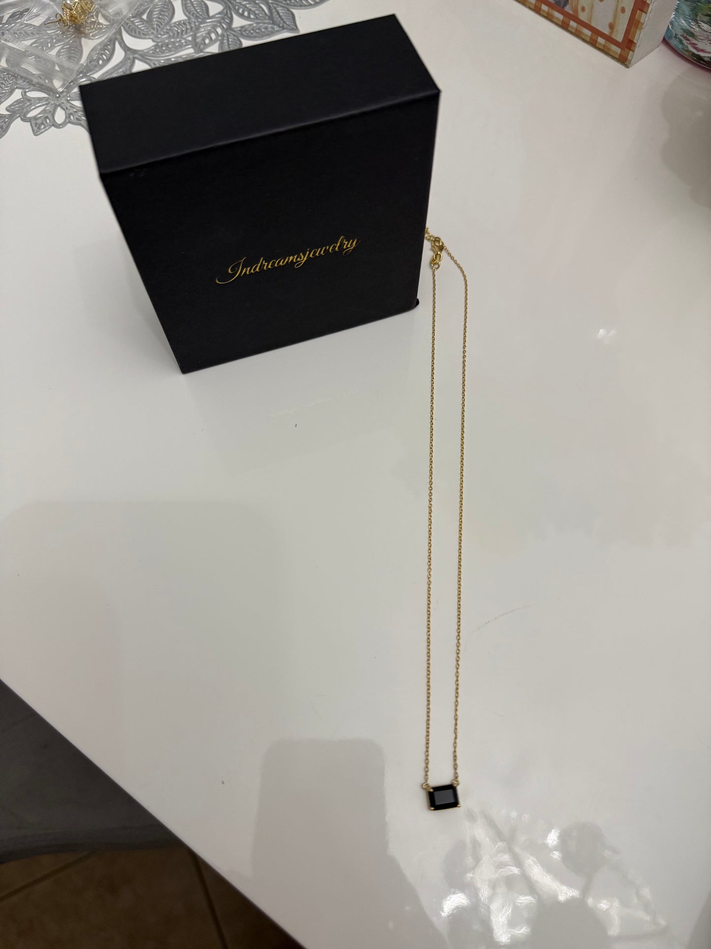 18 k gold plated necklace