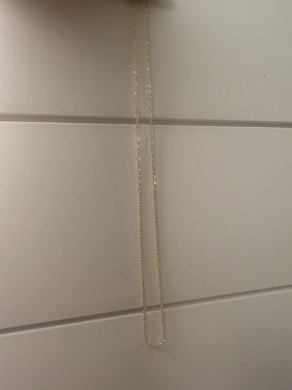 18 k gold plated silver & gold necklace