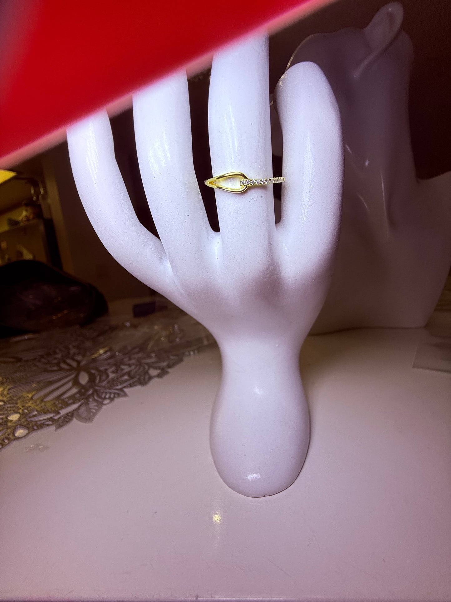 Gold plated ring