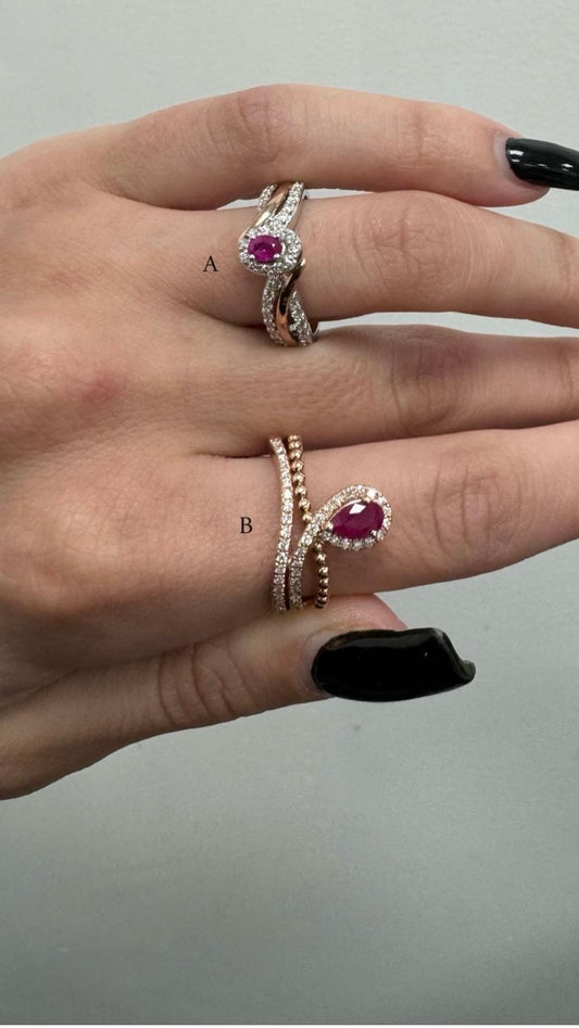 Ruby & Diamond ring collection