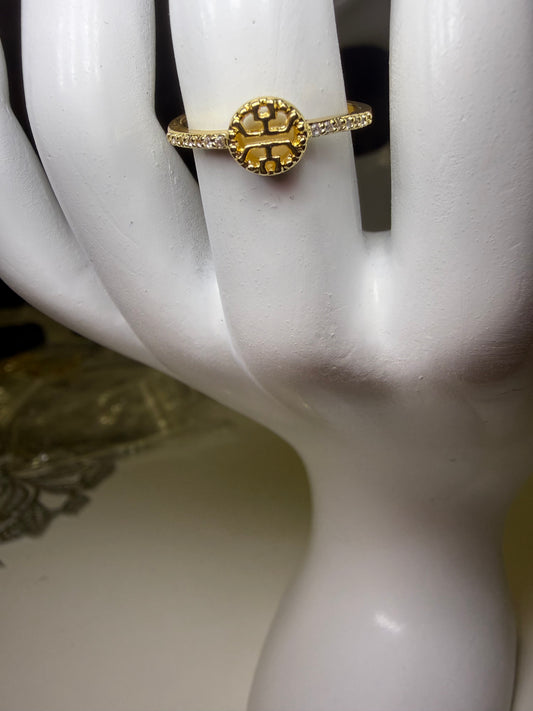 Gold plated ring