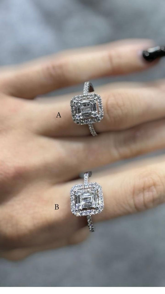 Princess Engagement Diamond rings