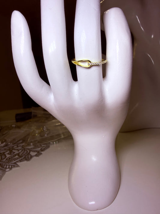 Gold plated ring