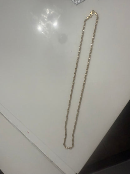 18 k gold plated necklace