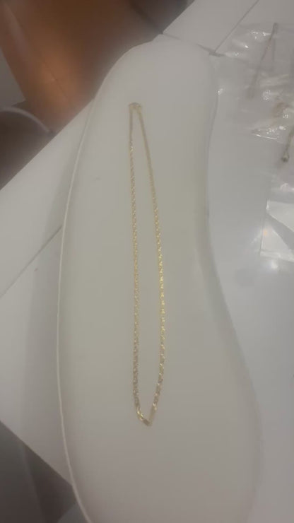 18 k gold plated necklace