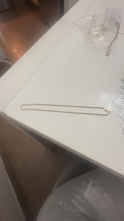 18 k gold plated necklace