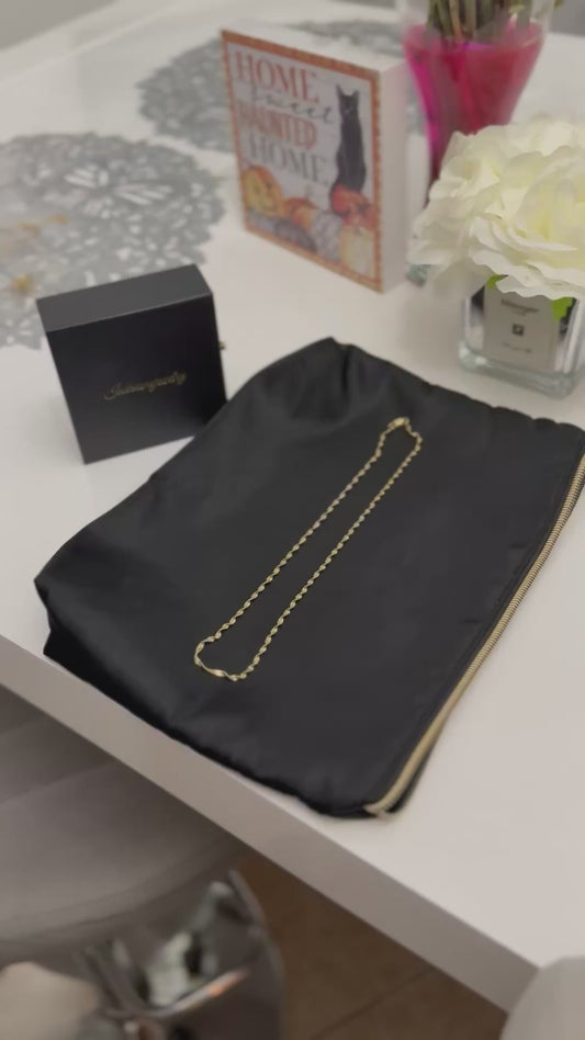 18 k gold plated necklace